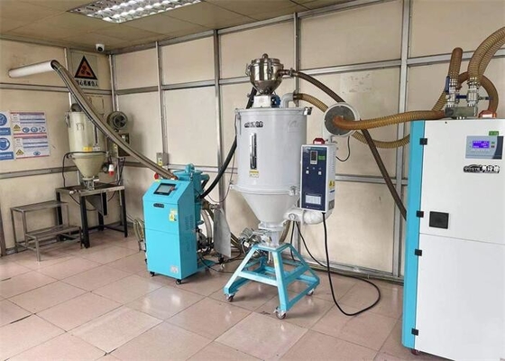 خشک کن هپر تخلیه رطوبت پلاستیکی برای تولید در مقیاس بزرگ خشک کردن سیلو رنگ خاکستری
