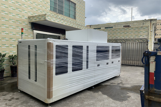دستگاه بسته بندی پلت توزین پلاستیک TPU PVC ABS رنگ سفید برای کیسه 25 کیلوگرمی