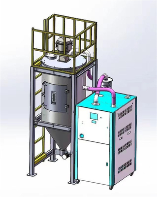 بهره وری فولاد ضد زنگ خشک کن Hopper Dehumidifying با حفاظت از گرم شدن بیش از حد