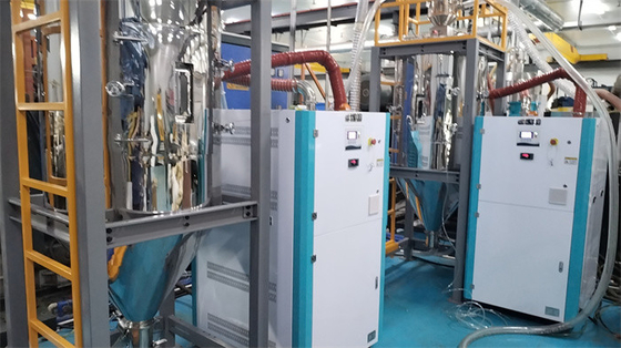 حفاظت از گرم شدن بیش از حد و بارگذاری بیش از حد خنک کننده Hopper Dryer صرفه جویی در انرژی
